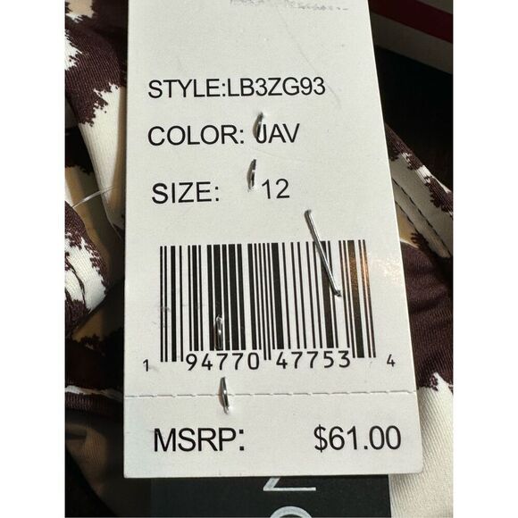 La Blanca NWT size 12 swim bikini bottoms Zebra print - Picture 7 of 7